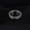 HAMMER TEXTURE RING 4MM (Black)