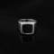 SQUARE SIGNET RING (Black Mother-Of-Pearl)