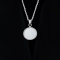 ROUND PENDANT NECKLACE (White Mother-Of-Pearl)